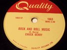 Quality 1663 Chuck Berry Blue Felling / Rock And Roll Music 78 RPM E E RARE