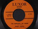 NANCY CLARE & GROUP: The Memories We Share / My Joey 45 (rubber stamp/xol)