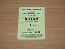 GILLAN / BUDGIE - RARE 1981 UK TICKET STUB BRIGHTON DOME