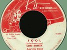 CLIFF BUTLER Fool / Rent's Too High 45rpm Kit 1956 rare R&B jiver