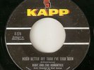 RUBY & ROMANTICS Much Better Off Than Ive Ever Been KAPP  NORTHERN SOUL 45