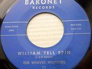 WEAVER BROTHERS surf rock garage inst 45 WILLIAM TELL SPIN b/w SPINATHON JR861