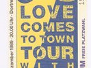 U2 & B.B.King     In Concert 1989  Ticket / Konzertkarte / Eintrittskarte