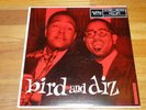 ORIGINAL CHARLIE PARKER BIRD  and DIZ CLEF/VERVE TRUMPETER LABEL MONO LP EXCELLE