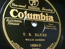 Race Columbia 14284-D Willie Jackson-T.B. Blues (NYC 1928) beauty