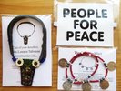 JOHN LENNON - TALISMAN + COIN NECKLACE + PEACE ARMBAND - 3 PIECE ACCESSORY SET
