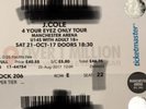 2x J Cole Tour Tickets. Manchester. Less than Face Value Block 206