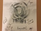 JAMES the band (Tim Booth) Singed Girl at the end of the world 2016 Poster B&W