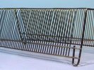 Retro Anodised Gold Metal RECORD RACK  - holds 48  Records LPs - 45s