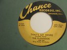 THE FLAMINGOS That's My Desire / Hurry Home Baby 45 Chance 1140 doo-wop red wax