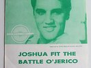 ELVIS PRESLEY SWEDISH SONG SHEET / SHEET MUSIC  JOSHUA FIT THE BATTLE O' JERICIO