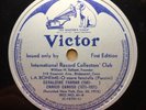 Geraldine FARRAR & Enrico CARUSO Victor/IRCC Silver label #61: Boheme & Pecheurs