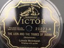 Victor 21271 Lonnie McIntorsh LION AND THE TRIBES OF JUDAH great   E/E- 78 rpm