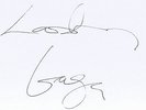 LADY GAGA Signed Autographed A4 Paper w/COA