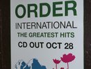 NEW ORDER- INTERNATIONAL POSTER- 2002- PROMO POSTER- JOY DIVISION- PETER SAVILLE
