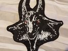 Bathory shaped goat back patch Venom Watain Mercyful Fate Dissection