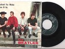 THE BEATLES=TICKET TO RIDE-YES IT IS=RARO-AUTORI-COP. STROPICCIATA-ITA-VG-EX-65