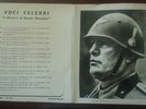 BENITO MUSSOLINI discorso del  10 GIUGNO 1940 disco 33 giri 17CM.  VC 411 vc 412