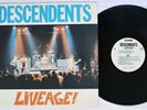 DESCENDENTS LIVEAGE SST SST 163 US Vinyl LP