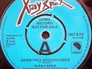 X RAY SPEX 'GERM FREE ADOLESCENTS' 1978 DEMO PROMO 7