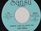 70s Soul Funk 45 - Tony Owens - Woman, I Got To Leave You - Sansu - VG++ mp3