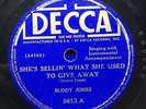 WESTERN SWING: BUDDY JONES - ‘SHE’S SELLIN’ WHAT SHE USED TO GIVE AWAY’ DECCA