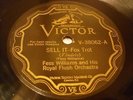 JAZZ FESS WILLIAMS ROYAL FLUSH ORCH Sell It / Betsy Brown VICTOR 38062