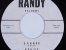 Teen Doo Wop 45 KENNY & THE CADETS Barbie RANDY VG++ brian wilson HEAR