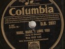 MISS HUE LEE: Rose, Rose, I Love You (UK Columbia 78)