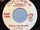 1967 Kenny Lonas “Would You Believe” PROMO 45 • Northern Soul