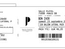 Place de concert BON IVER à Paris, Salle Pleyel le 23 septembre 2017