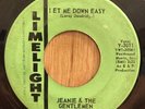 JEANIE & THE GENTLEMEN northern sweet soul 45 Let Me Down Easy / Meet Me Halfway