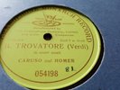 CARUSO & HOMER IL TROVATORE AI NOSTRI MONTI GRAMOPHONE MONARCH RECORDS 054198
