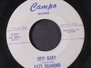 FATS DIAMOND: Hey  Baby / Be Not Afraid 45 Hear  (Texas, good cover) Soul
