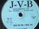 HEAR Detroit Blues -EDDIE BURNS - TREAT ME LIKE I TREAT YOU/DONTCHA - JVB 78rpm