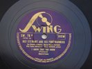 78 rpm REX STEWART acc B.TAYLOR D.REINHARDT SWING N°70 Finesse/I Know That You..