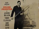 JULIAN PRIESTER KEEP SWINGIN RIVERSIDE STEREO JAZZ 33 RPM RECORD MUSIC ALBUM LP