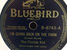 THE FLORIDA KID BLUEBIRD 8743 BLUES 78 RPM E