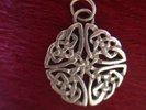 GORGEOUS VINTAGE SOLID STERLING SILVER CELTIC KNOT PENDANT RARE New Model Army