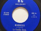 LATIN GUAGUANCO SALSA La Familia Orch. MADNESS KG 45 very rare NYC wow