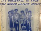 DAVE WOOLUM & PARIS DECKER It's Wonderful To Know Private Press Gospel VG LP QCA