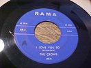 THE CROWS 45 1953 Gee I Love You So 1st Press RAMA RR-5 Doo Wop