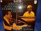 @PHILIPS SAL 3805-6 *HENRYK SZERYNG* J.S.BACH: VIOLIN SONATAS* WALCHA* 2 LP* NM