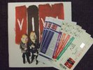 COLDPLAY VIVA LA VIDA TOUR PROGRAMME 2009: TICKETS + EXTRAS: WEMBLEY STADIUM
