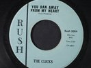 CLICKS: You Ran Away From My Heart / Twisting Saturday Niite 45 (few lbl flakes