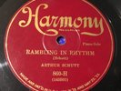 HARMONY 78 rpm 1920's Victrola record ARTHUR SCHUTT Piano Solo RAMBLING RHYTHM