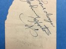 Johnny Horton and Betty Amos Authgraph, 1955, Louisiana Hayride