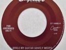 BEATLES While My Guitar Gently Weeps / Blackbird CAPITOL 45 blue vinyl VG++ 7”