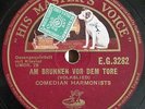Comedian Harmonists. Am Brunnen vor dem Tore / Morgen muss ich. HMV EG 3282