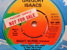 GREGORY ISAACS Night Nurse VINYL 45 Promo Mispress ? REGGAE Rare UK Island 1982